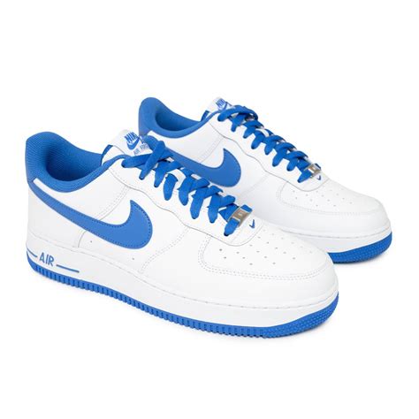 nike air force 1 07 wit blauw|air force 1 low blue.